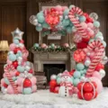Christmas theme aluminum film balloon set for holiday party decoration and scene setup - Christmas Set 16580