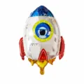 Palloncino foil razzo tema spazio per decorazione festa compleanno bambini e sfondo. - Grande Razzo Spaziale
