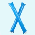 Blue inflatable cheering sticks set for concerts, sports events, and party celebrations use. - Blue