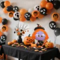 Halloween party decoration aluminum foil balloon set spooky pumpkin witch atmosphere props - Halloween Black Orange Witch Balloon Set