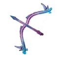 Cosmic gradient bow and arrow foil balloon for kids birthday party and festival decoration props. - Style 5