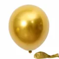 10 Zoll metallische goldene Latexballons, 1.8g glänzende Luftballons für Party Hochzeit Deko - Metallisches Gold