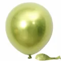 10 Pulgadas Globo De Latex Verde Fruta Metalico 1.8g Fiesta Boda Decoracion 50pz - Verde Fruta Metálico