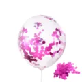 Palloncino in lattice trasparente da 12 pollici con paillettes rosa per decorazioni feste. - Palloncino Tondo Paillettes Rosso Rosa 12 Pollici 1 Pezzo / 12 Pollici / Rosso rosa