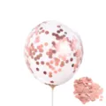 Palloncino In Lattice Trasparente Da 12 Pollici Con Confetti Oro Rosa Per Festa - Palloncino Tondo Paillettes Oro Rosa 12 Pollici 1 Pezzo / 12 Pollici / Oro rosa