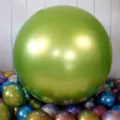 36 Zoll metallisch gruener Latexballon fuer Partydekoration, Hochzeit und festliche Anlaesse. - 36 Zoll / Obstgrün