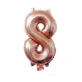 32 Inch Rose Gold Number 8 Foil Balloon Metallic Mylar Balloon for Birthday Party Decor - Number 8 / Rose Gold