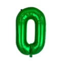 Palloncino foil numero 0 verde per festa di compleanno matrimonio decorazione festa - Number 0 / Verde