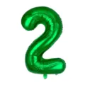 32 Pollici Verde Numero 2 Palloncino In Alluminio Elio Per Festa Di Compleanno E Sposa - Number 2 / Verde