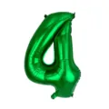 Green number 4 foil balloon 32 inch for birthday party wedding decoration and event supplies. - Number 4 / Green