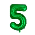 Green number 5 foil balloon for birthday party decorations and wedding celebrations, 32 inch - Number 5 / Green