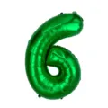 Green foil number 6 balloon for birthday party wedding decoration celebration events props. - Number 6 / Green