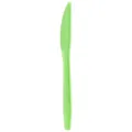 Green disposable plastic knife for party supplies, wedding, birthday, and cake cutting event. - Knife / Green