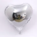 18 inch silver heart foil balloon for party decoration, wedding, and Valentine's day. - Heart / 18 Inch / Silver