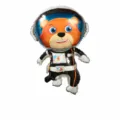 Space astronaut bear foil balloon for kids birthday party decoration, fun cartoon toy balloon. - Space Bear Astronaut