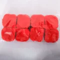 Red artificial rose petals in plastic packaging, ideal for wedding decoration and Valentine's Day. - 1000 Pieces/Pack
