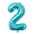 Palloncino numerico in alluminio blu da 32 pollici per festa di compleanno matrimonio. - Number 2