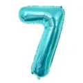 Blue 32 inch number 7 foil balloon for birthday party wedding celebration decoration. - Number 7