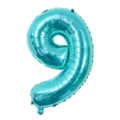 Bright Turquoise Number 9 Foil Balloon 32 Inch Birthday Party Wedding Decoration Supply - Number 9