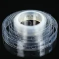 Transparent plastic balloon chain strip roll for party arch decoration and background setup. - Single Hole Balloon Chain / 5m Roll