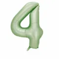 32 Inch Olive Green Number 4 Foil Balloon For Birthday Party Celebration Decoration - Number 4 (With Individual Packaging) / 32 Inch / Olive Green