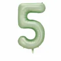 32 Inch Olive Green Number 5 Foil Balloon Birthday Party Decoration Mylar Balloon - Number 5 (With Individual Packaging) / 32 Inch / Olive Green