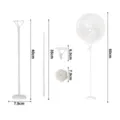 Balloon stand kit with base and rods for party and event decorations, 60cm height - Pole + Holder + Base (1 Set)