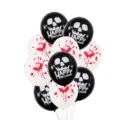 12 Inch Halloween Latex Mpallonia Tromaktiko Kranio Aimatero Apotypoma Diakosmisis - 12 Ίντσες Νέο Halloween Ματωμένο Χέρι + Μαύρο Κρανίο Mix 50 Τεμ/Πακέτο