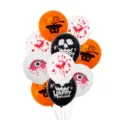 Σετ 12 μπαλόνια λατέξ Halloween νυχτερίδα κρανίο τρομακτική διακόσμηση πάρτι - 12 Ίντσες Νέο Halloween Ματωμένο Μάτι + Ματωμένο Χέρι + Πορτοκαλί Μαύρη Νυχτερίδα + Μαύρο Κρανίο Mix 50 Τεμ/Πακέτο