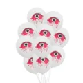 Halloween tromaktiko mati typomeno latex mpalonia set, idaniko gia diakosmisi parti. - Στρογγυλό Τυπωμένο 12 Ίντσες 2.8g Μπαλόνι Ματωμένο Μάτι 50 Τεμ/Πακέτο
