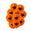 Πορτοκαλί λάτεξ μπαλόνια Halloween με σχέδιο νυχτερίδας για τέλεια διακόσμηση πάρτι. - Στρογγυλό Τυπωμένο 12 Ίντσες 2.8g Πορτοκαλί Νυχτερίδα Μπαλόνι 50 Τεμ/Πακέτο