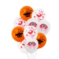 Μπαλόνια λάτεξ 12 ιντσών Halloween με νυχτερίδα, ματωμένο αποτύπωμα και μάτι για πάρτι. - 12 Ίντσες Νέο Halloween Ματωμένο Μάτι + Ματωμένο Χέρι + Πορτοκαλί Μαύρη Νυχτερίδα Mix 50 Τεμ/Πακέτο