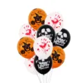 Halloween latex set 12 intses me kolokytha kai krania gia parti diakosmisi set - 12 Ίντσες Νέο Halloween Μαύρο Πορτοκαλί Λευκό Mix 50 Τεμ/Πακέτο