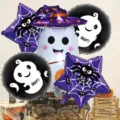 Σετ μπαλονιών Halloween 5 τεμαχίων τρομακτικό φάντασμα αράχνη διακόσμηση πάρτι εκδήλωση - Σετ 5 Τεμαχίων Halloween 16443