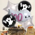 Halloween balloon set 5-piece spooky ghost foil balloons party decoration variant - Halloween 5-Piece Set 16452