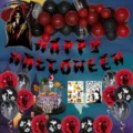 Halloween feest decoratie ballon set met skelet pompoen en geest feest artikelen. - Halloween Zwart en Rood Magere Hein