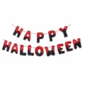 Halloween letter balloons black red 16 inch foil balloons spooky party decor props - Black Red Letter Banner