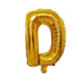 Palloncino inalluminio lettera D oro 32 pollici per festa, finitura metallica lucida. - Lettera D / Oro