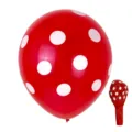 Palloncino in lattice a pois rossi 12 pollici 2.8g rotondo festa compleanno matrimonio decoro. - Palloncini a Pois / Rosso con Punti Bianchi