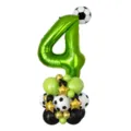 Palloncino foil verde numero 4 da 40 pollici set calcio per decorazione festa compleanno. - Numero Calcio 4