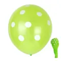 Green Polka Dot Latex Balloon 12 Inch Birthday Party Wedding Decoration Round Balloon Variant - Polka Dot Balloons / Green with White Dots