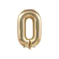 Palloncino in foil numero 0 oro per decorazioni di feste di compleanno e anniversari. - Number 0