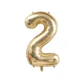 palloncino foil numero 2 oro 40 pollici per decorazione festa compleanno matrimonio - Number 2