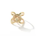 Anello fibbia per sciarpa stella dorata variante, accessorio versatile per abbigliamento. - 13# Oro