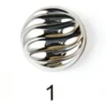 Bottone magnetico argento sciarpa scialle chiusura accessorio lega design torcente stile - 1# Argento