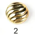 Botton magnetico dorato accessorio in metallo tondo per sciarpa scialle design chic - 2# Oro