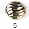 Magnetische metalen knop variant 5, gouden spiraal design sjaalclip accessoire voor dagelijks. - 5# Lichtbruin