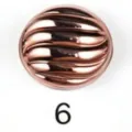 Roségoud magnetische knop voor sjaal hijab clip metalen accessoire model nummer 6 - 6# Donkerbruin