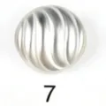 Zilveren magnetische sjaalclip stijlvol wervelpatroon metalen accessoire dagelijks - 7# Mat Zilver