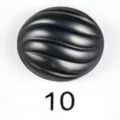 Magnetische hijab speld sterke magneet sjaal gesp zwarte ronde metalen broche voor vrouwen - 10# Mat Zwart